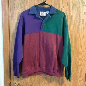 Vintage 1990s Sears Roebucks Color Block Sweater
